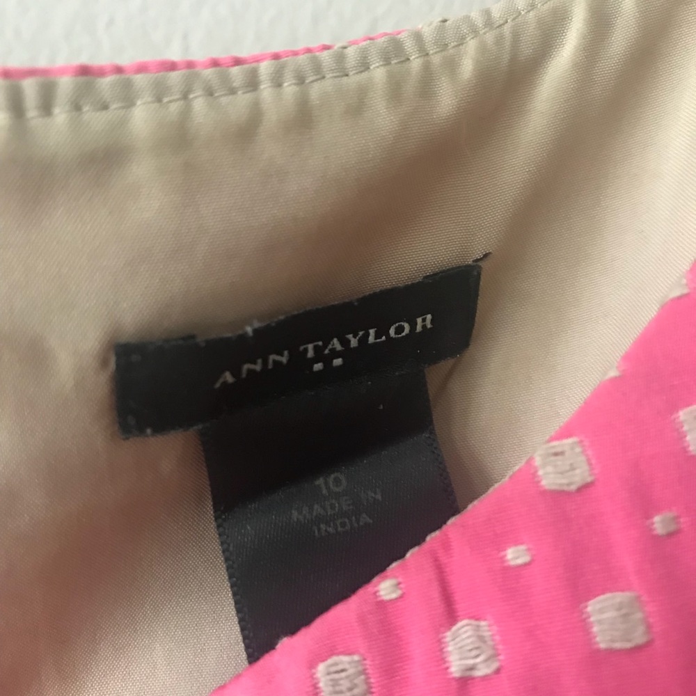 Ann Taylor pink sleeveless sheath dress - Picture 4 of 6